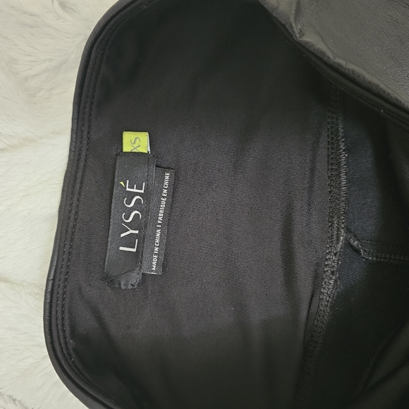 Lysse Faux Leather leggings Black, pleather size XS - Picture 4 of 7
